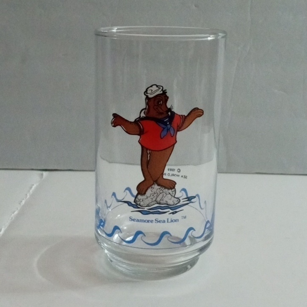Seamore Sea Lion, Sea World  1989 Glass
